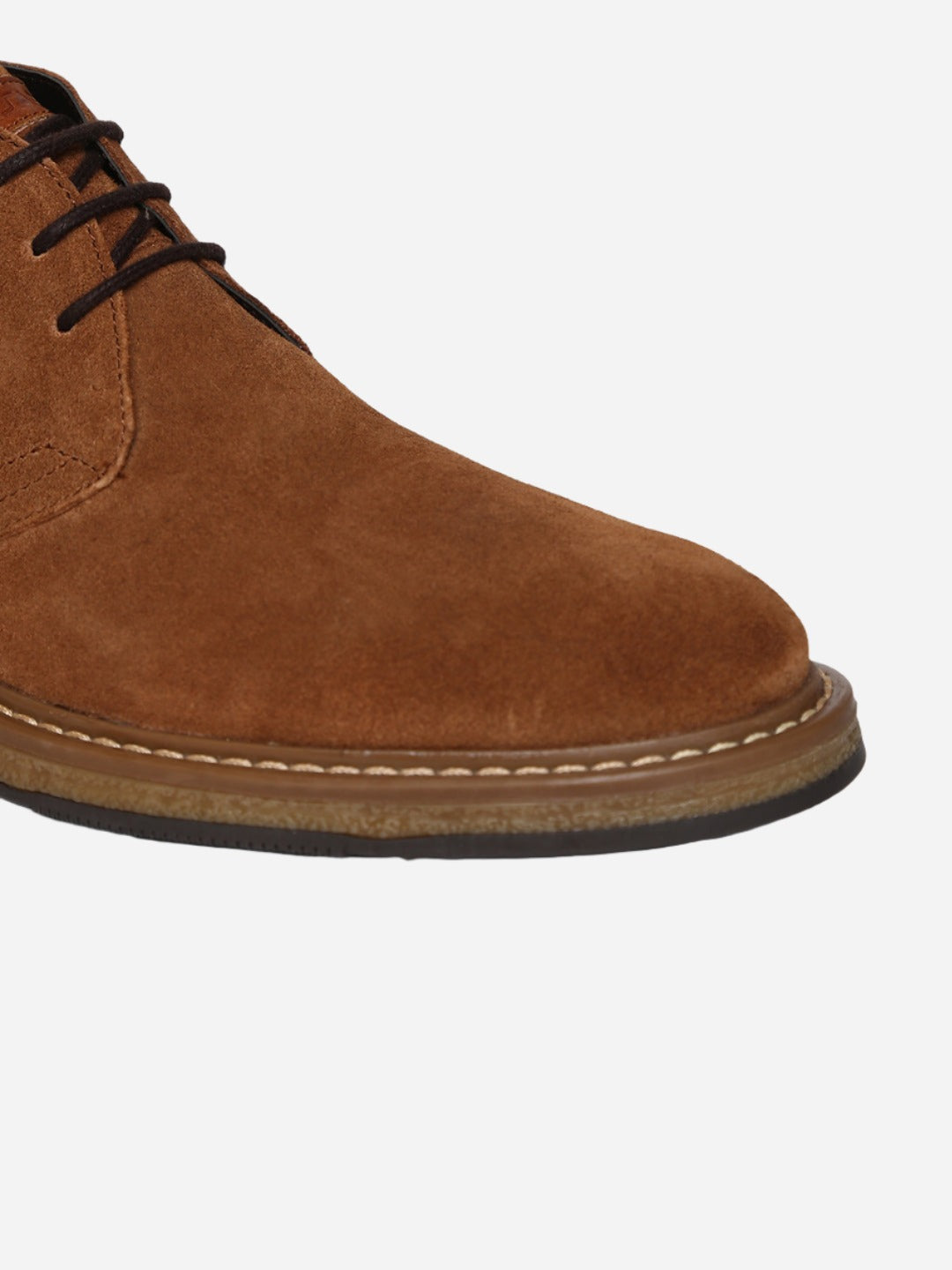 Tan Genuine Suede Leather Chukka Lace Up Boots For Men