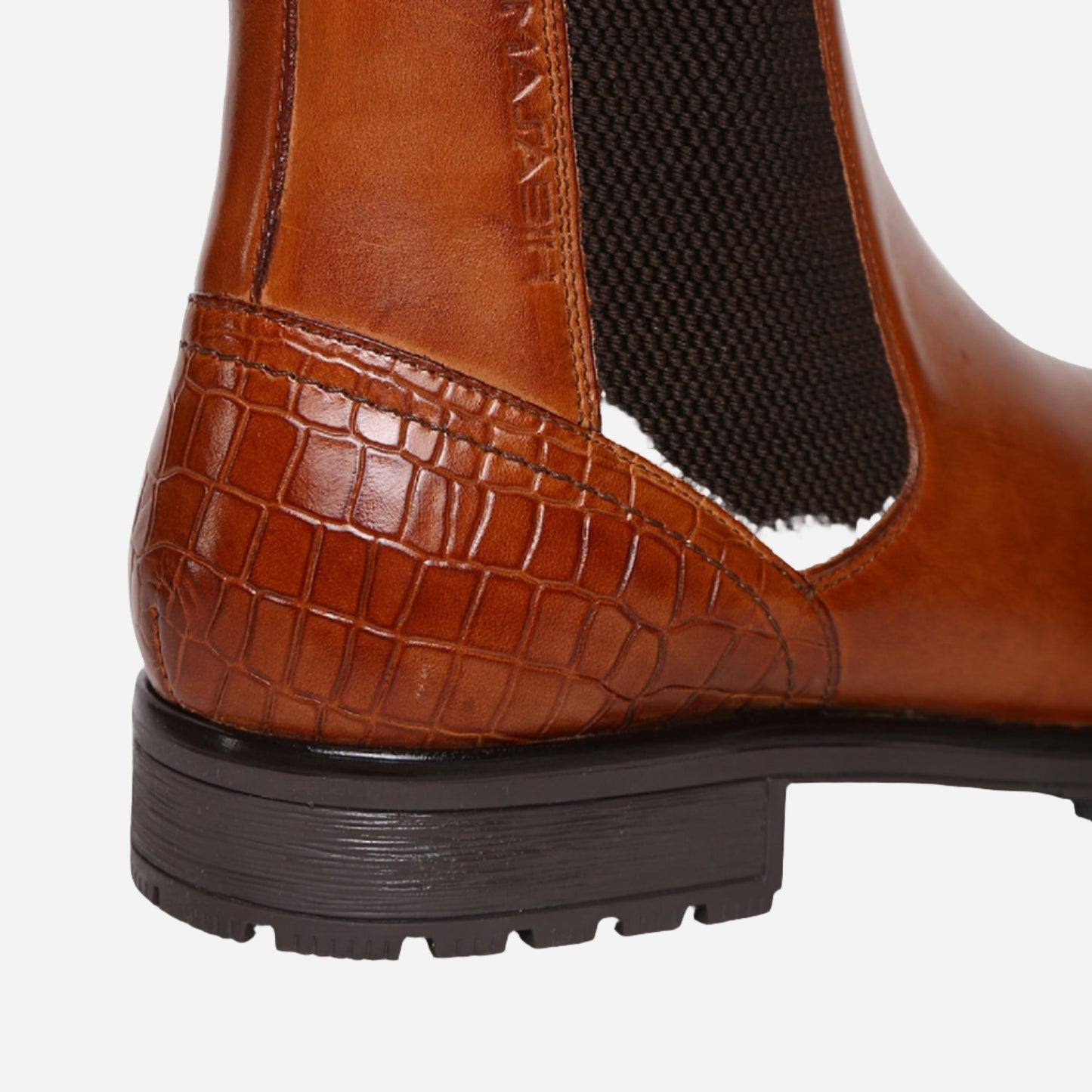 Ankle Length Genuine Leather Men Tan Chelsea Boots