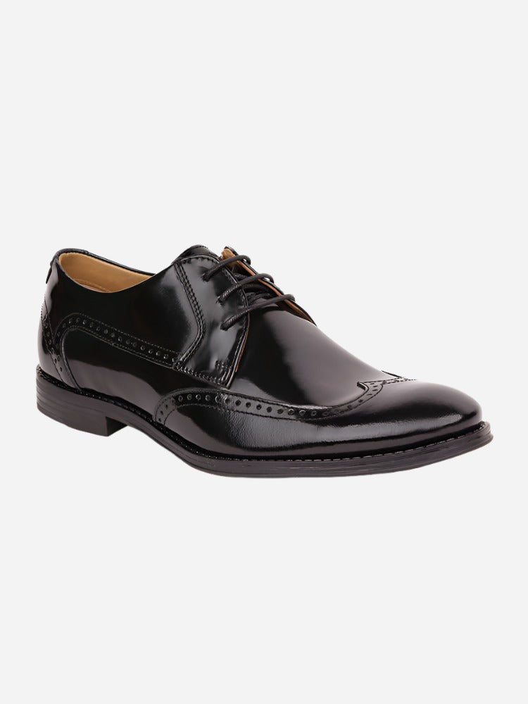 MASABIH Black Casual Derby Shoes for Men