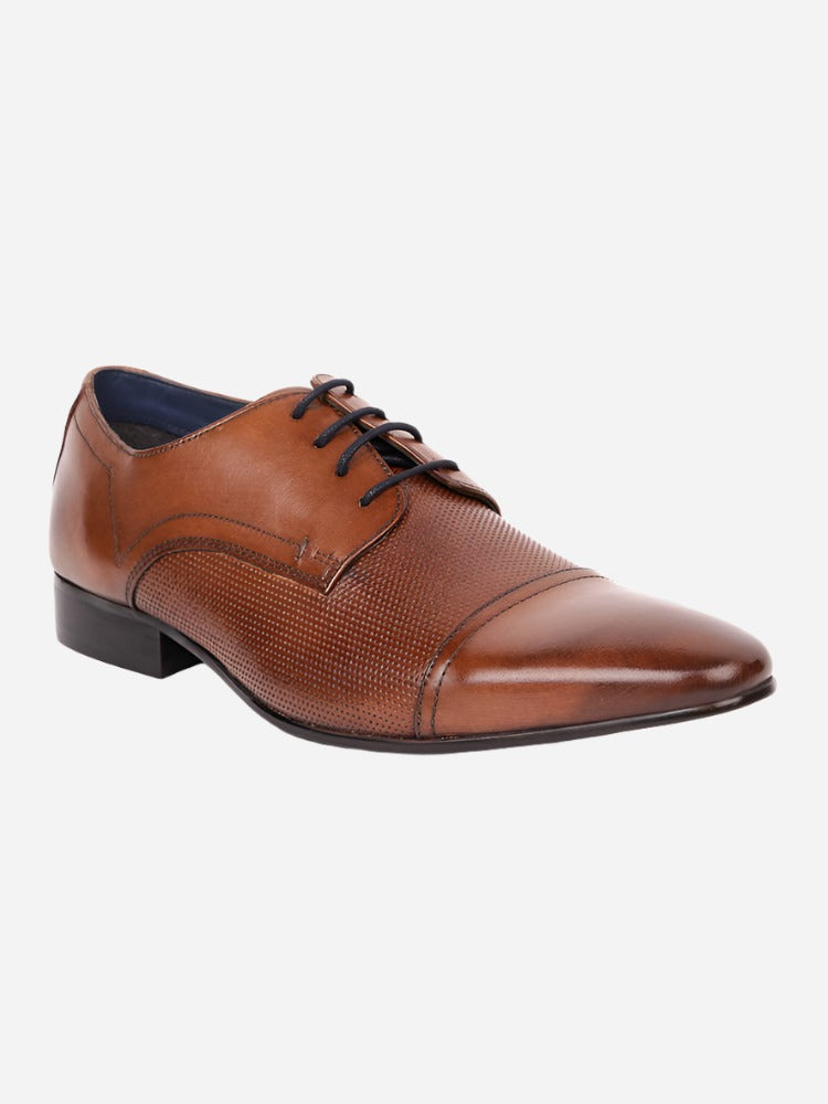 MASABIH Tan Casual Derby Shoes for Men