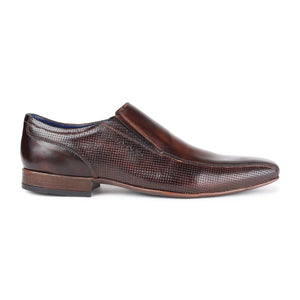 MASABIH GENUINE LEATHER BROWN CASUAL LOAFER SHOES FOR MEN