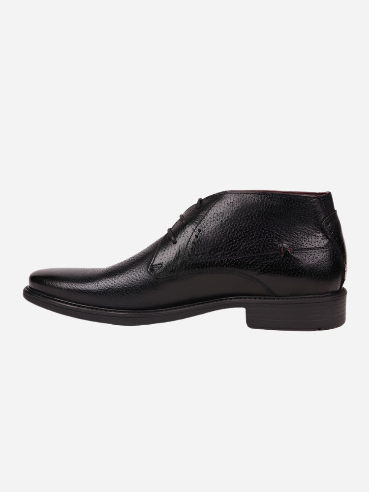 MASABIH Black Casual Lace Up Shoes for Men