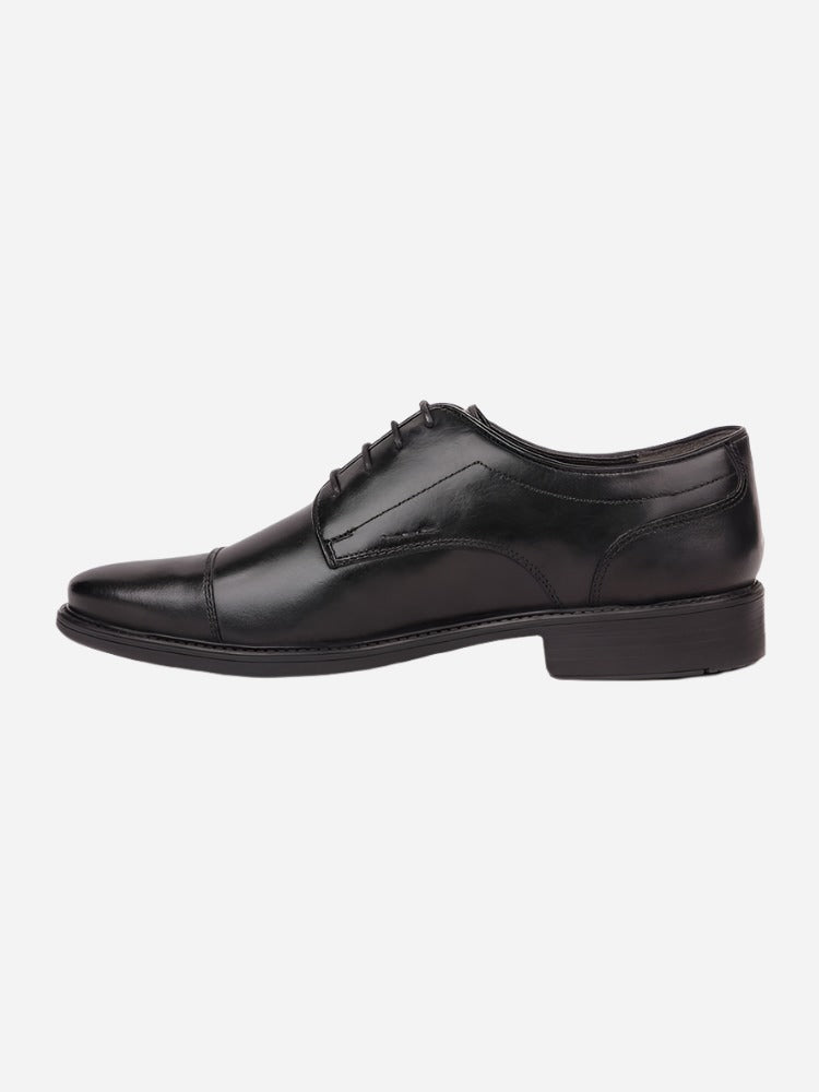 MASABIH Black Casual Derby Shoes for Men