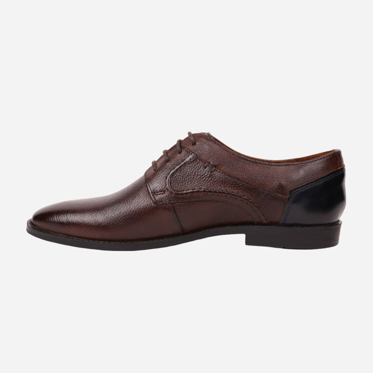 MASABIH Brown Casual Derby Shoes for Men