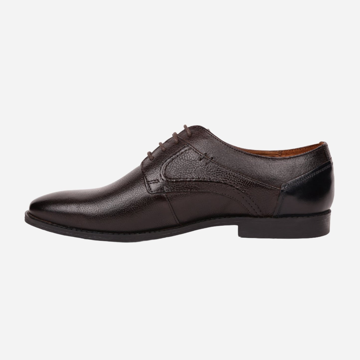 MASABIH Brown Casual Derby Shoes for Men