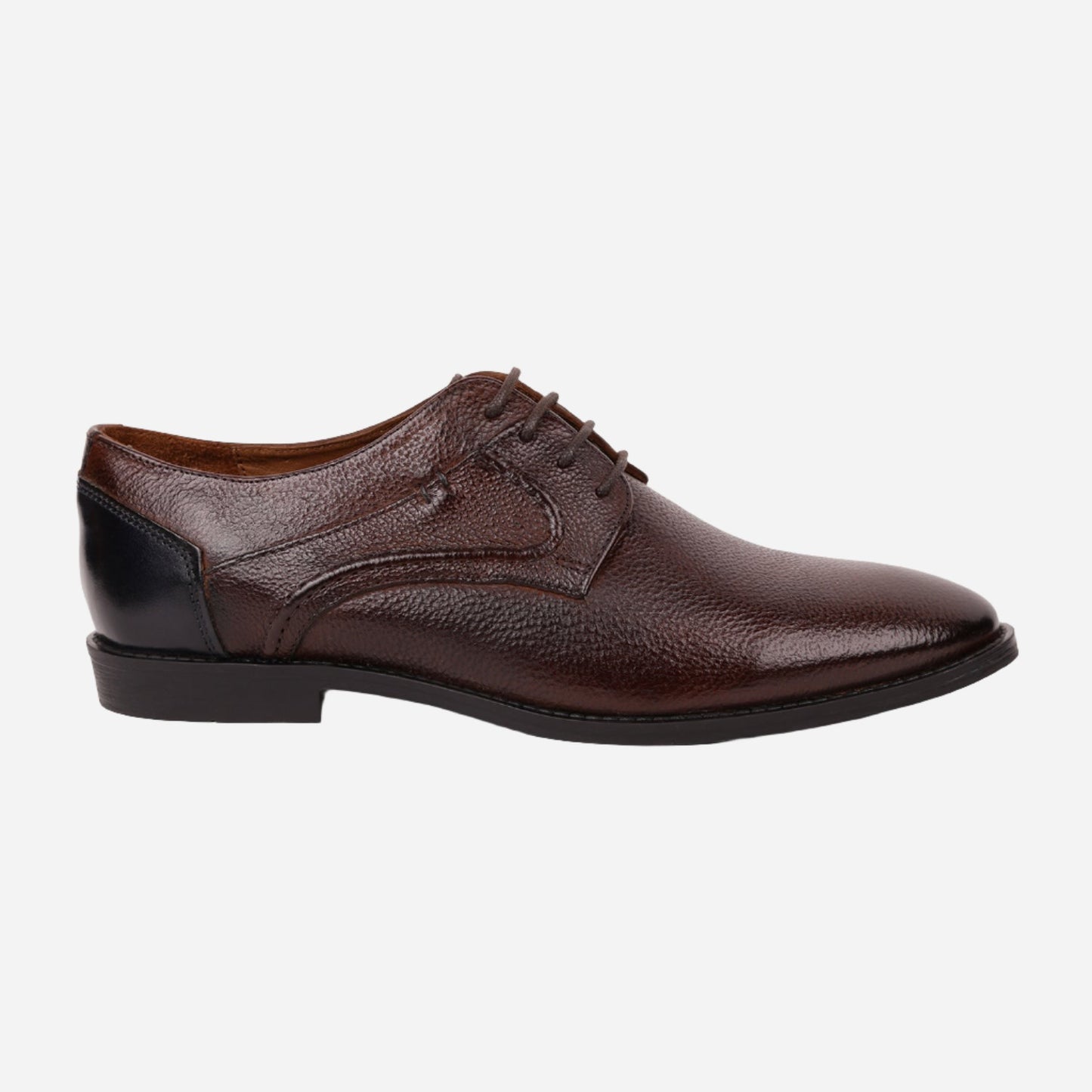 MASABIH Brown Casual Derby Shoes for Men