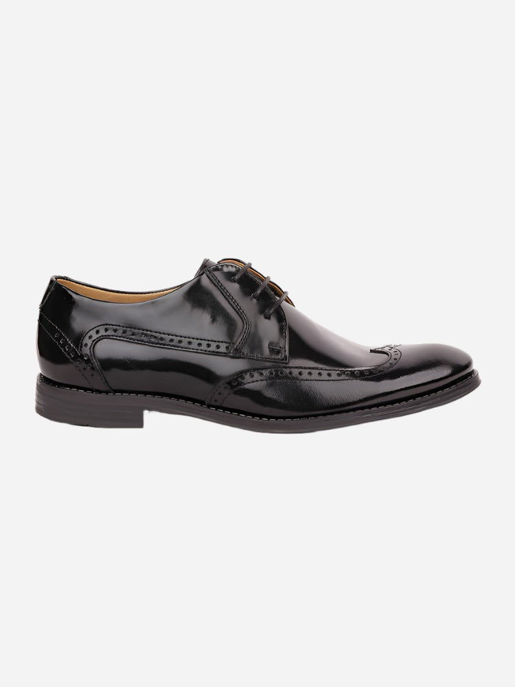 MASABIH Black Casual Derby Shoes for Men