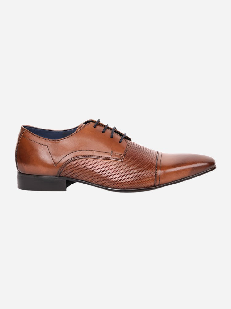 MASABIH Tan Casual Derby Shoes for Men