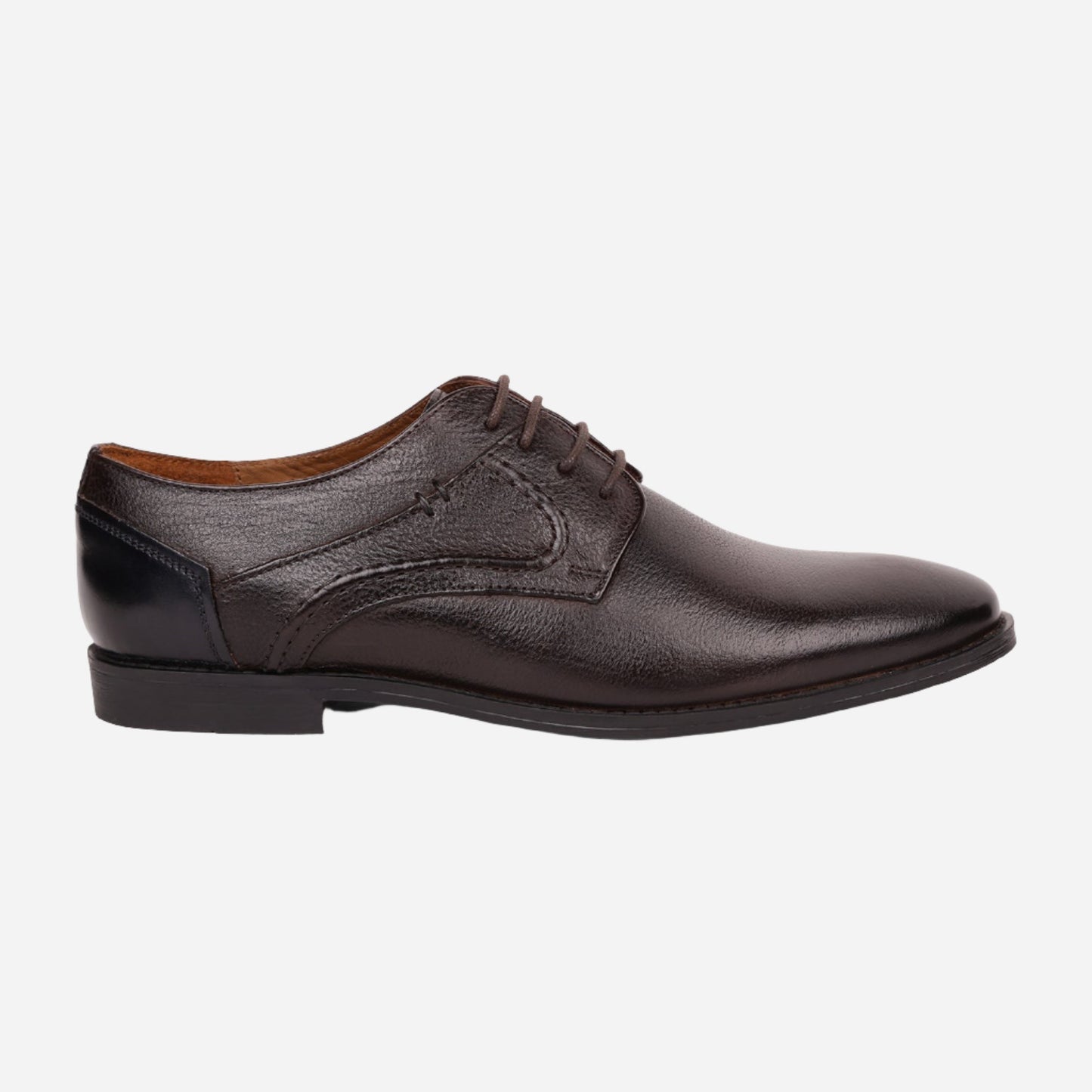 MASABIH Brown Casual Derby Shoes for Men
