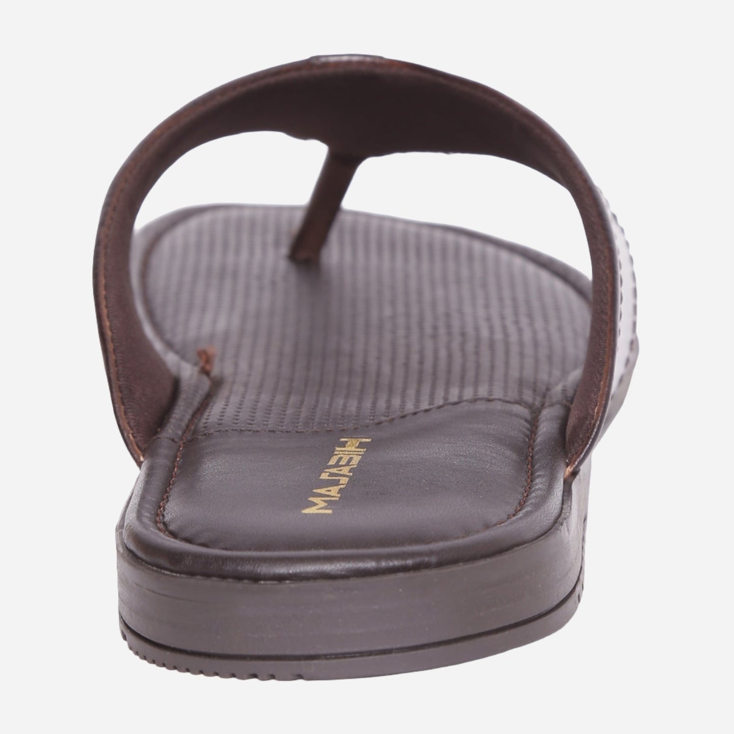 MASABIH Geniune Leather Soft Brown Color modern java thong sandals for Mens