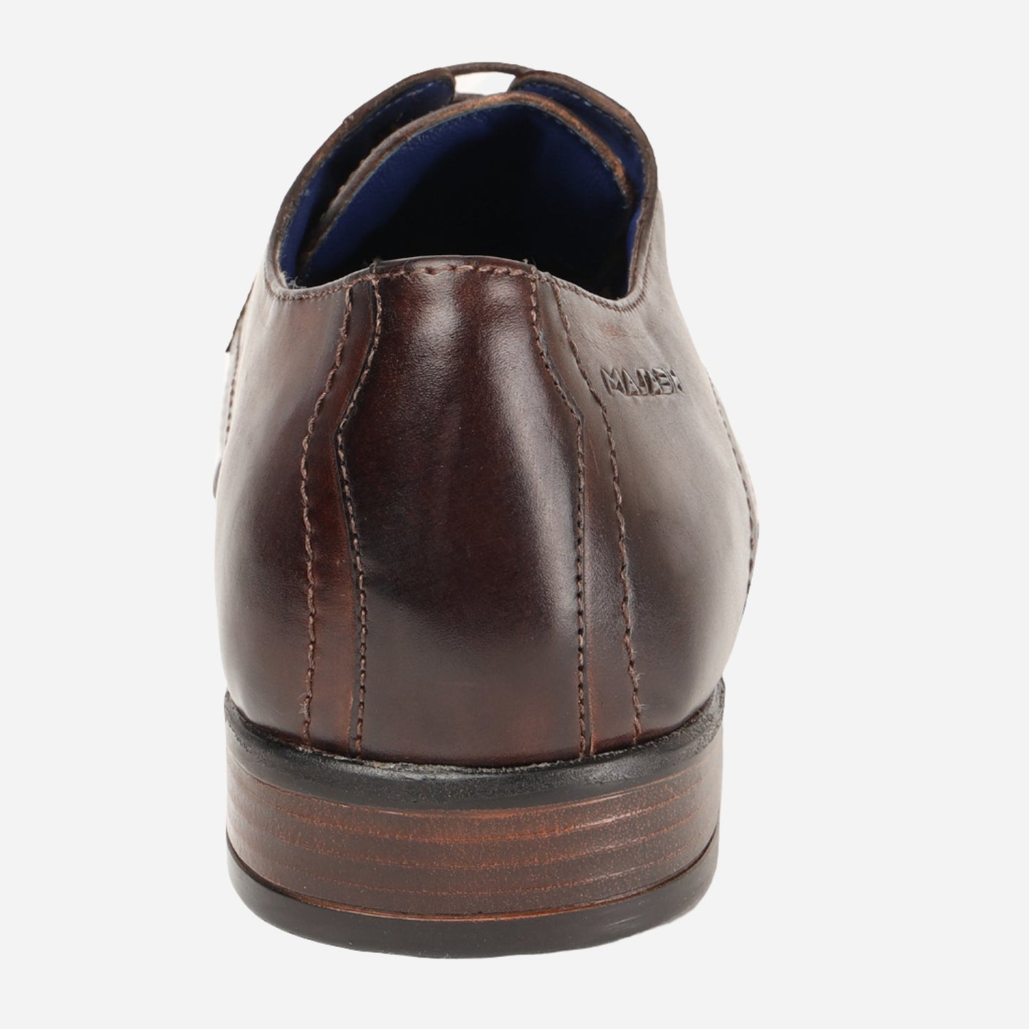 MASABIH GENUINE LEATHER DERBY LACEUP SHOES FOR MEN BROWN