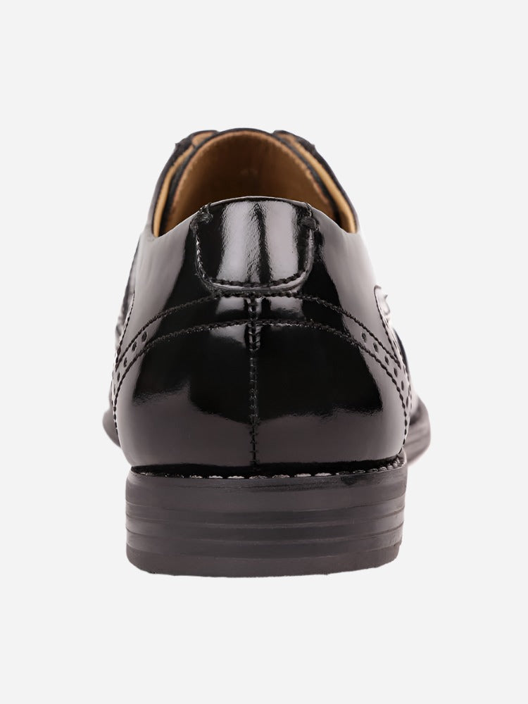 MASABIH Black Casual Derby Shoes for Men