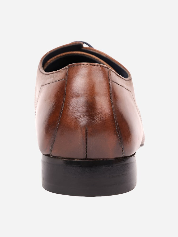 MASABIH Tan Casual Derby Shoes for Men