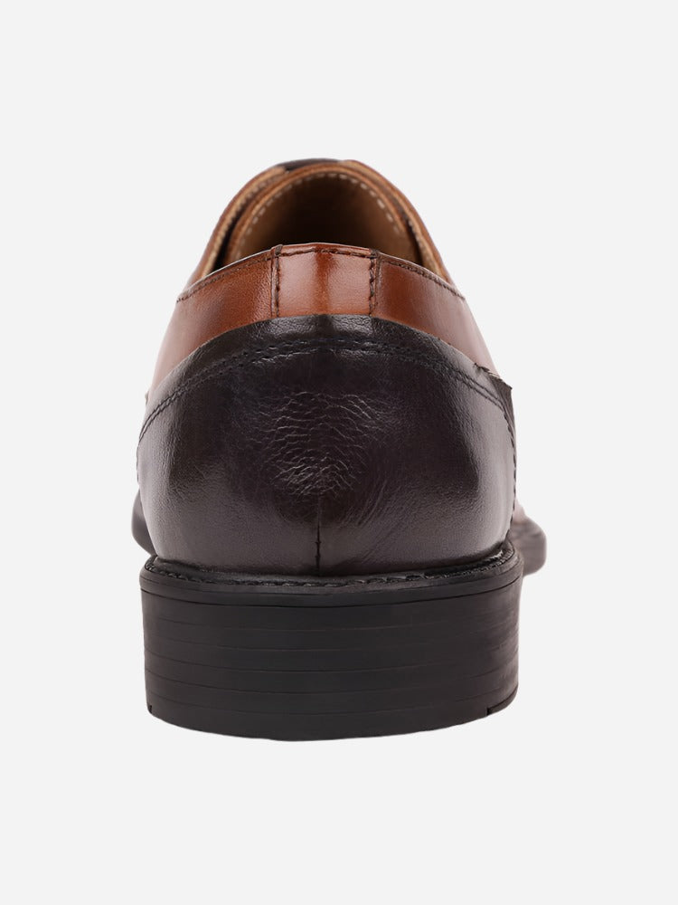 MASABIH Brown Casual Derby Shoes for Men