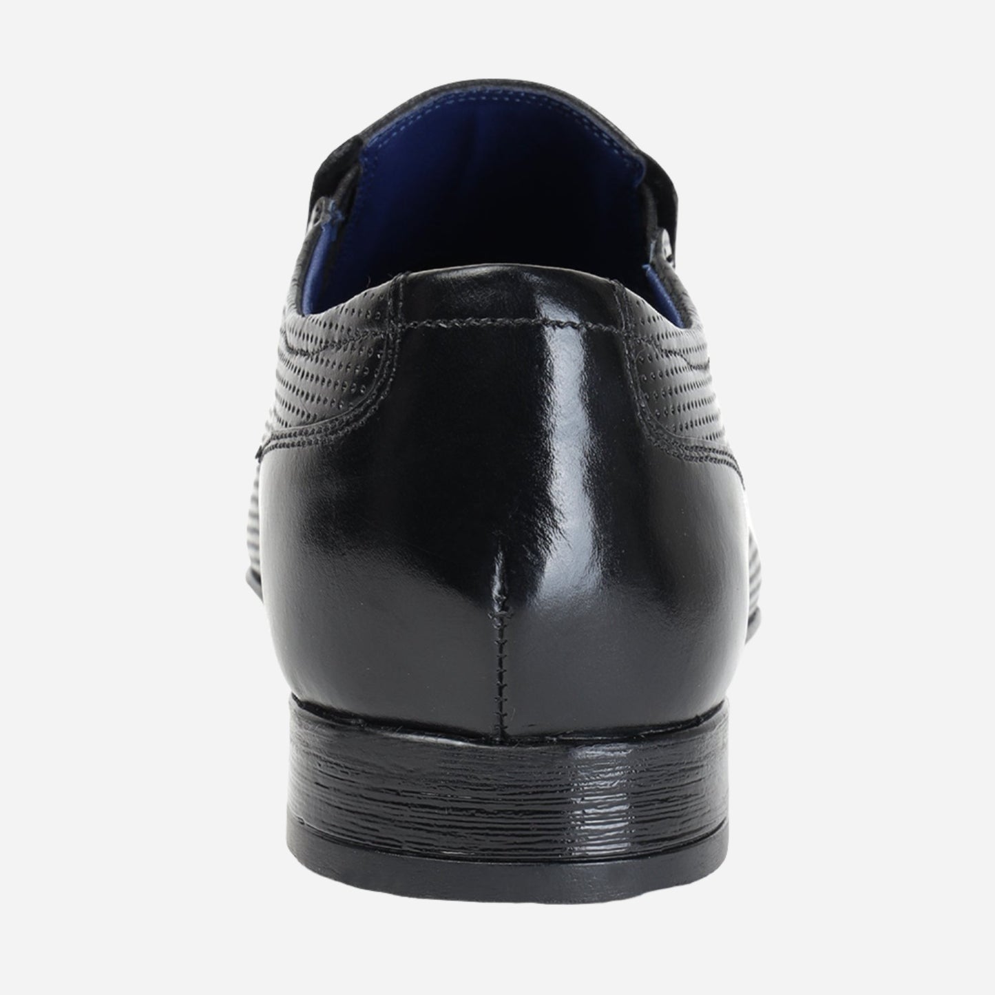 MASABIH GENUINE LEATHER BLACK CASUAL LOAFER SHOES FOR MEN