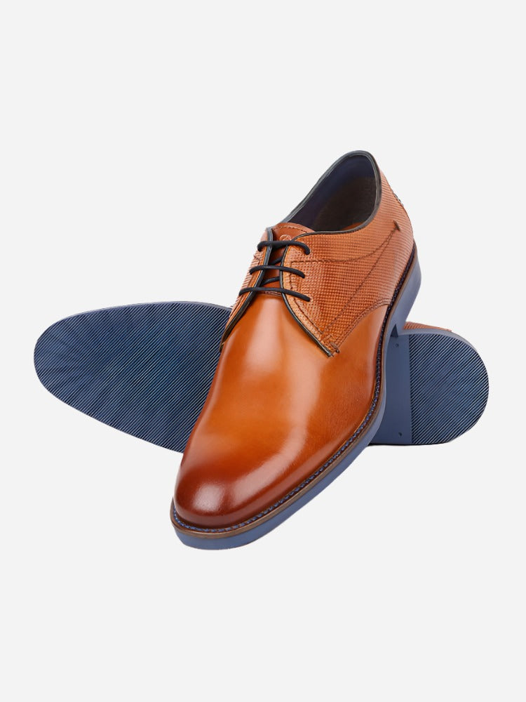 MASABIH Tan Casual Derby Shoes for Men