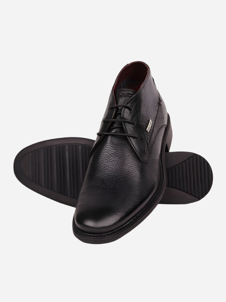 MASABIH Black Casual Lace Up Shoes for Men