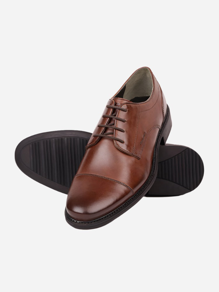 MASABIH Brown Casual Derby Shoes for Men