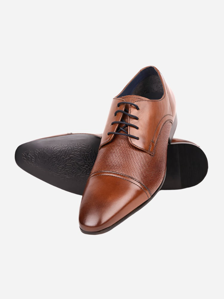MASABIH Tan Casual Derby Shoes for Men