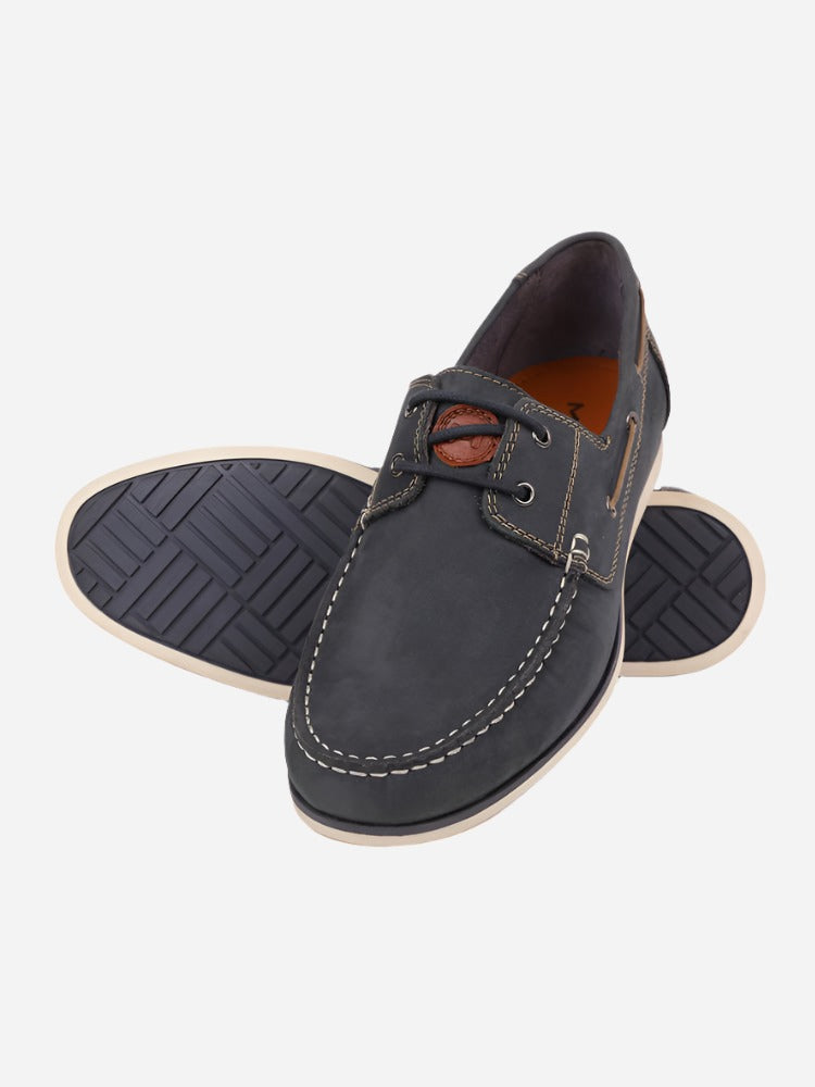MASABIH Navy Casual Slip On Shoes for Men