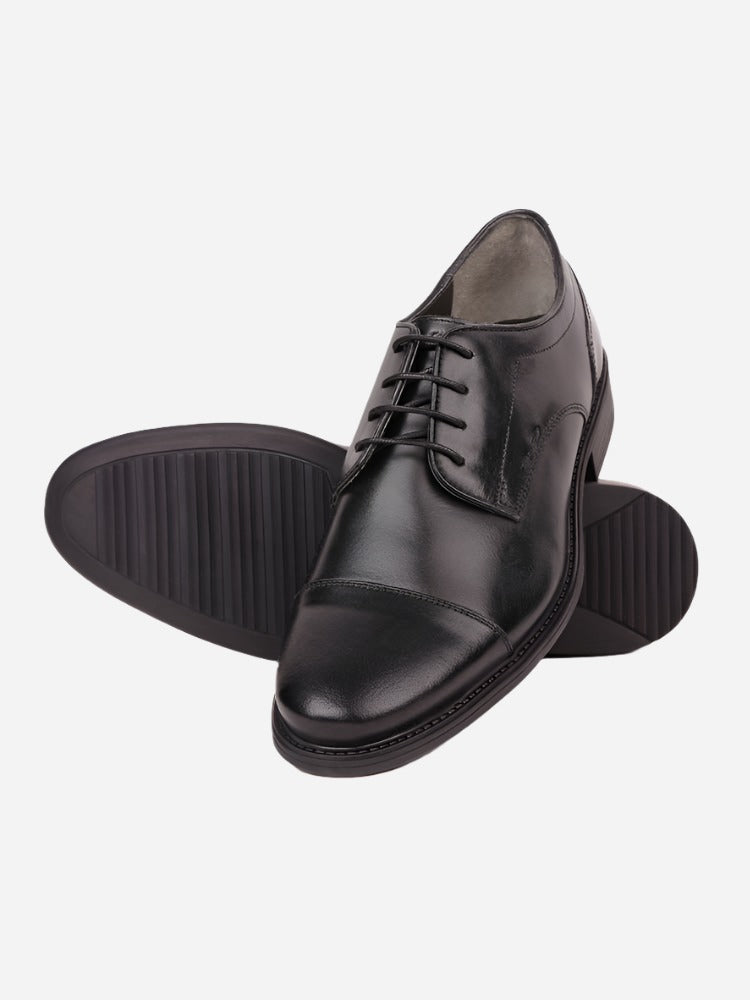 MASABIH Black Casual Derby Shoes for Men