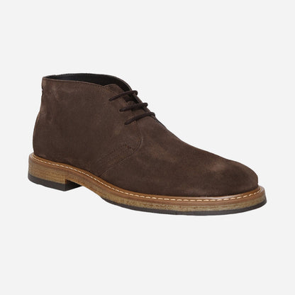 Brown Genuine Suede Leather Chukka Lace Up Boots For Men