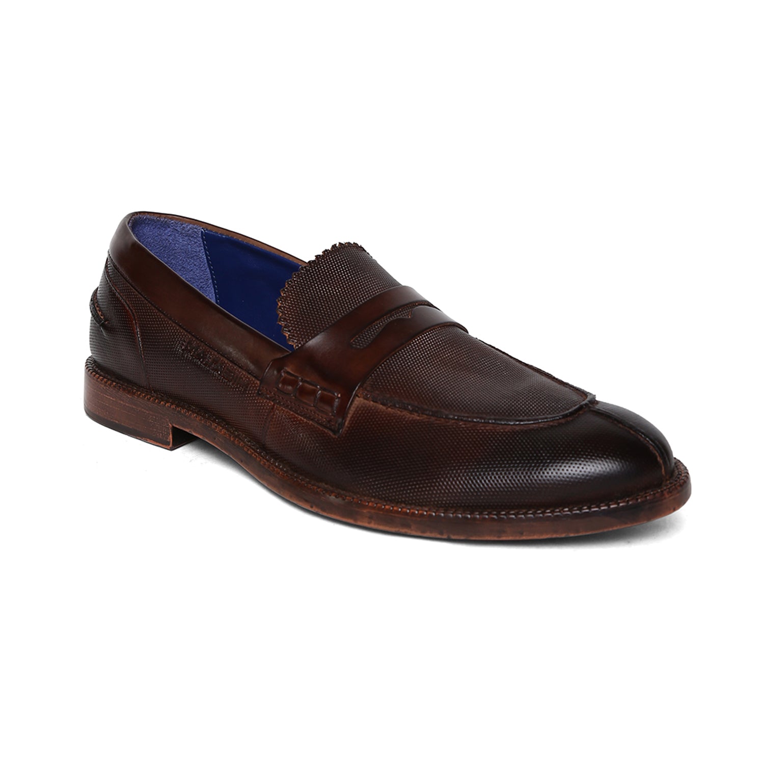 Masabih Genuine Leather Brown Loafer Slipon Shoes for Men
