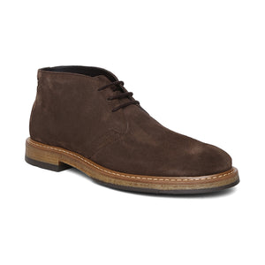 Brown Genuine Suede Leather Chukka Lace Up Boots For Men
