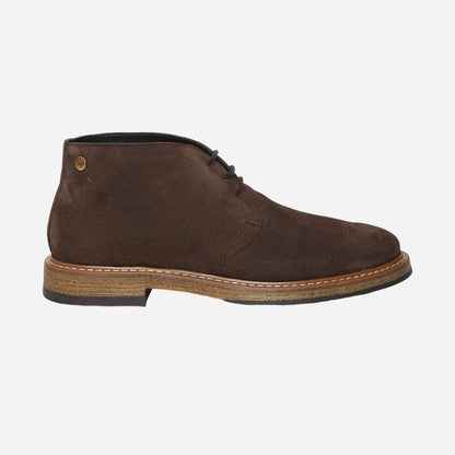 Brown Genuine Suede Leather Chukka Lace Up Boots For Men