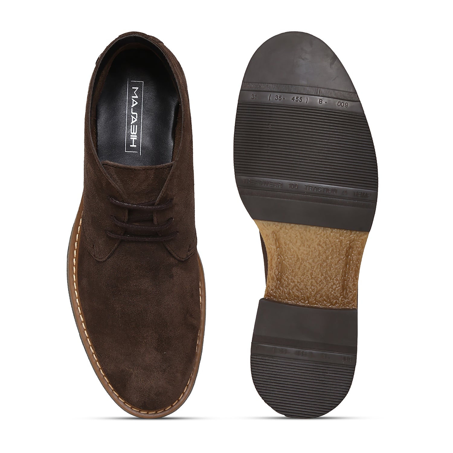 Brown Genuine Suede Leather Chukka Lace Up Boots For Men