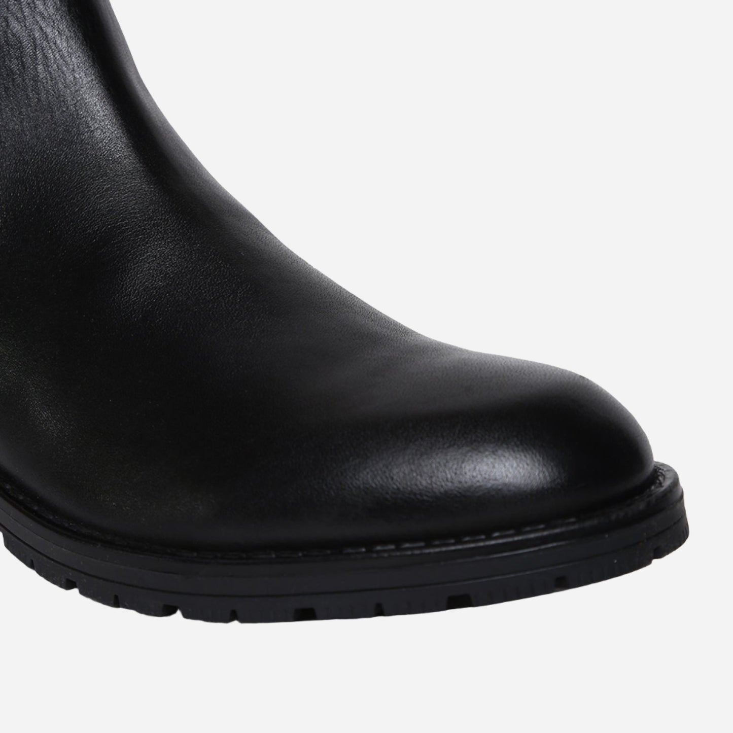 Ankle Length Genuine Leather Men Black Chelsea Boots