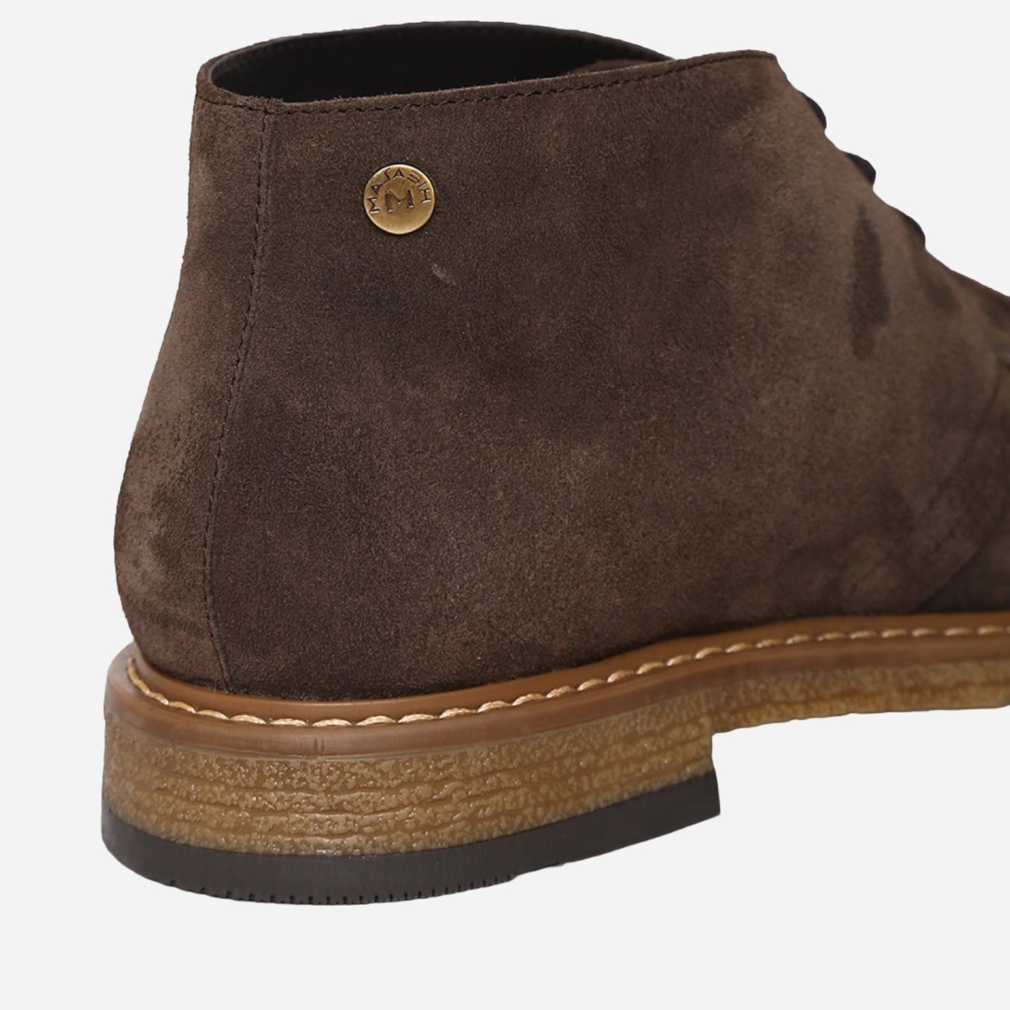 Brown Genuine Suede Leather Chukka Lace Up Boots For Men