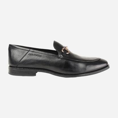 Masabih Genuine  Leather Black Loafer Slipon Shoes for Men