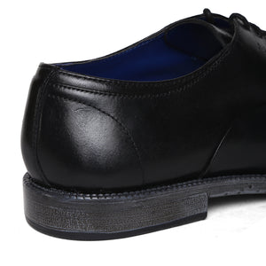 Masabih Genuine Leather Black Casual Oxford Shoes For Men