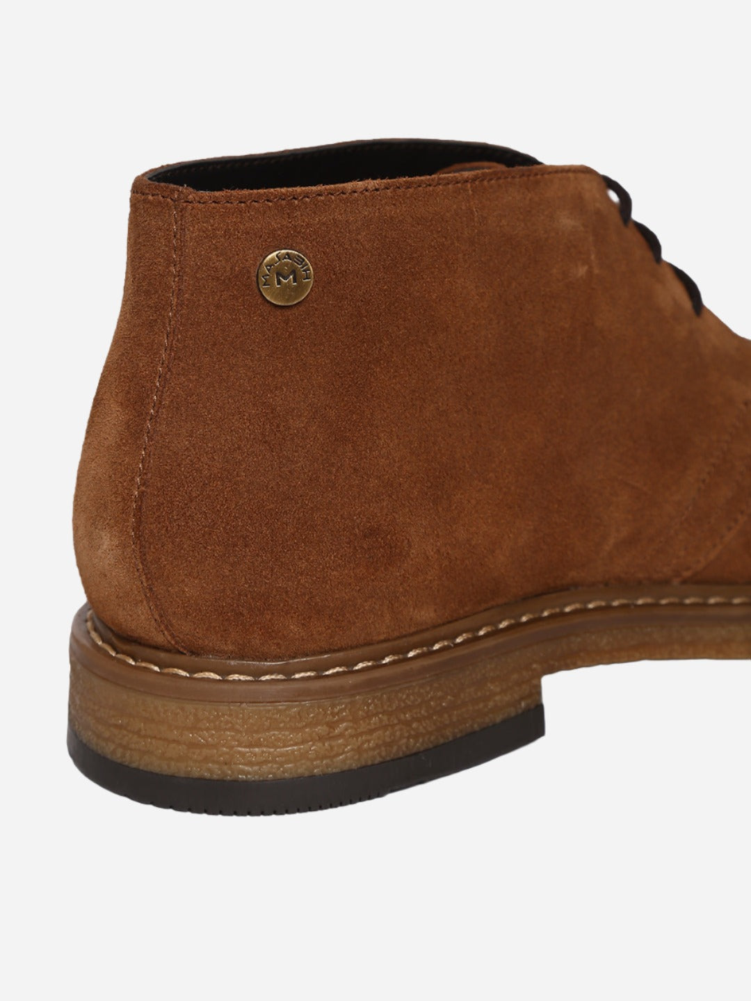 Tan Genuine Suede Leather Chukka Lace Up Boots For Men â Masabih