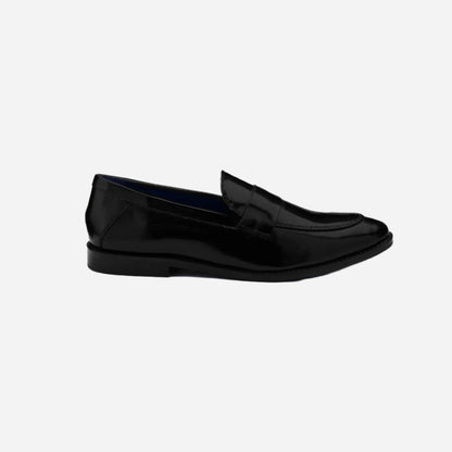 Masabih Genuine Patent Leather Black Loafer Slipon Shoes for Men