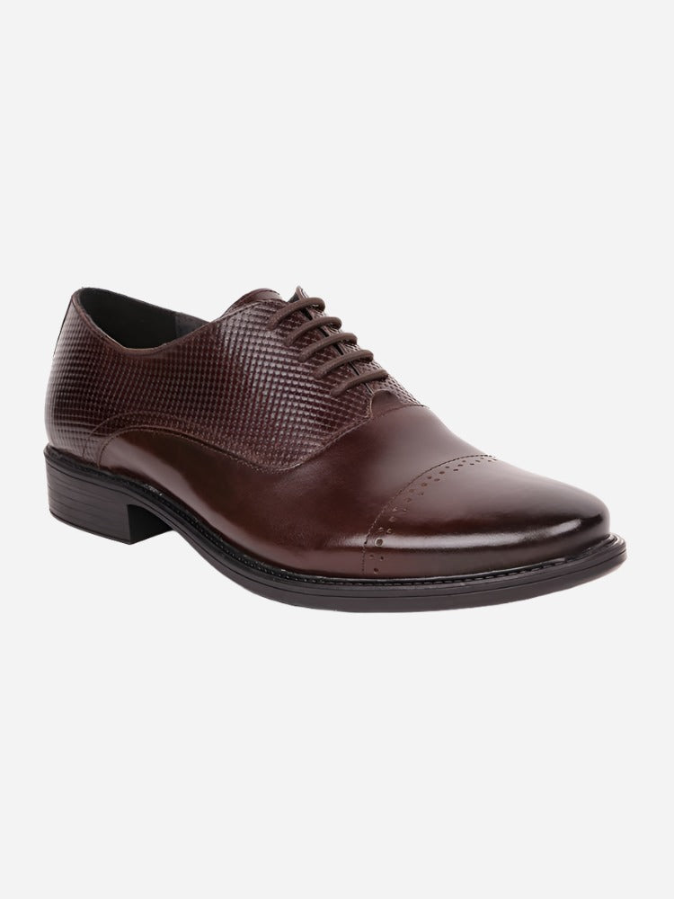 MASABIH Brown Casual Oxford Shoes for Men