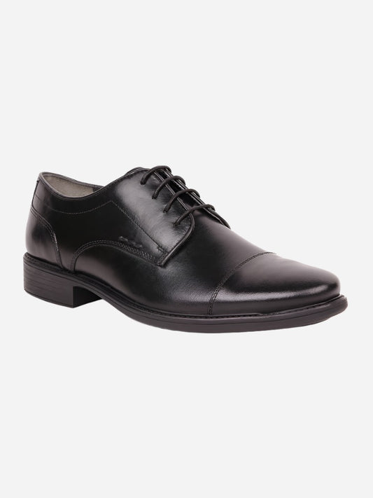 MASABIH Black Casual Derby Shoes for Men