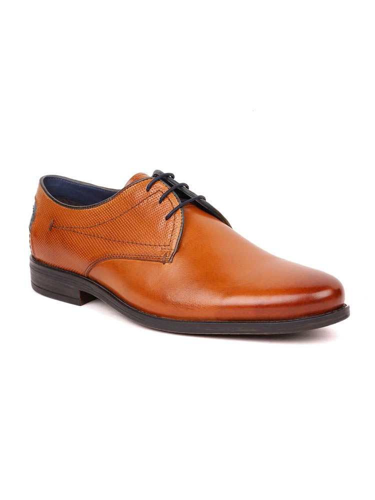 MASABIH Tan Casual Derby Shoes for Men