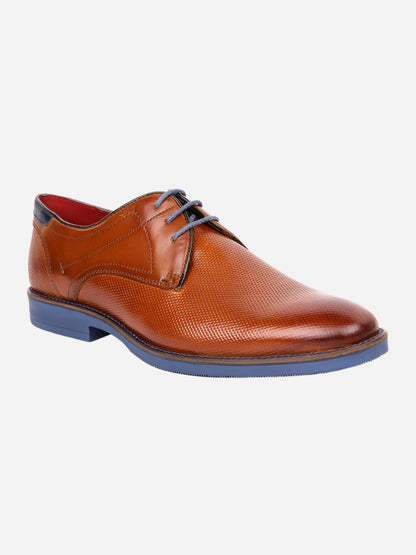 MASABIH Tan Casual Derby Shoes for Men