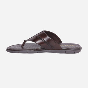 MASABIH Geniune Leather Soft Brown Color modern tauro thong sandals for Mens