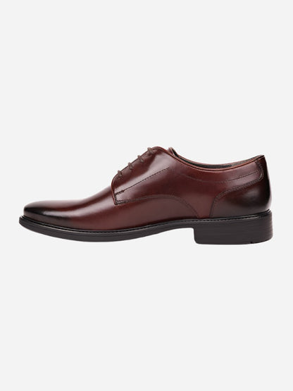 MASABIH Brown Casual Derby Shoes for Men