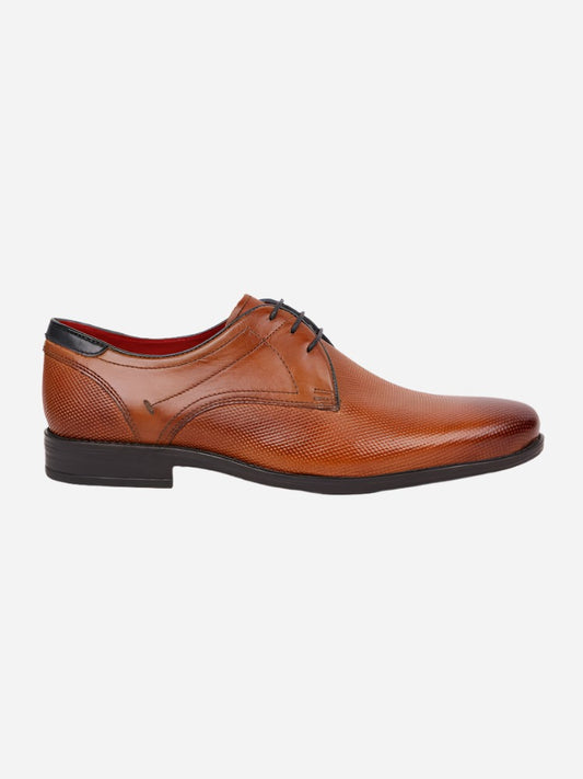 MASABIH Tan Casual Derby Shoes for Men