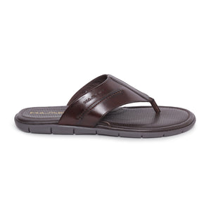 MASABIH Geniune Leather Soft Brown Color modern tauro thong sandals for Mens