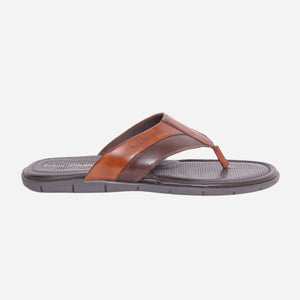 MASABIH Geniune Leather Soft Brown / Mid Brown Color modern thong sandals for Mens