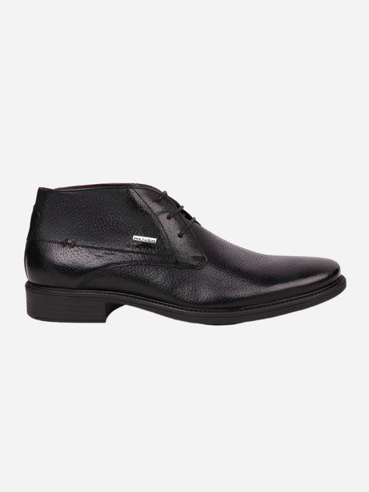 MASABIH Black Casual Lace Up Shoes for Men