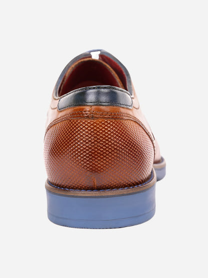 MASABIH Tan Casual Derby Shoes for Men