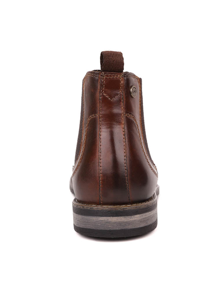 MASABIH Brown Casual Lace Up Shoes for Men