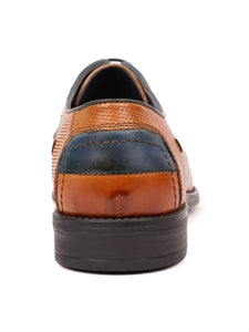 MASABIH Tan Casual Derby Shoes for Men