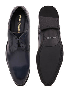 MASABIH Navy Casual Derby Shoes for Men